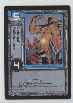 1998 Jim Lee's C-23 Collectible Card Game Colonial Hulkbusters #117 2k3 - Image 1