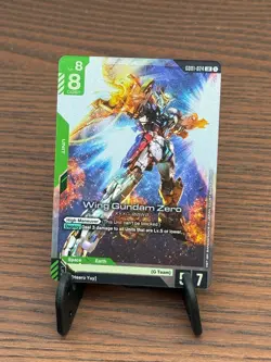 Gundam Card Game GD01 Newtype Rising GD01-024 LR Wing Gundam Zero T - Image 1