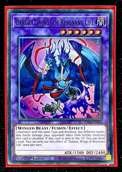 Garura, Wings of Resonant Life Super Rare 1st Edition Mint Card [RA02-EN024] - Image 1