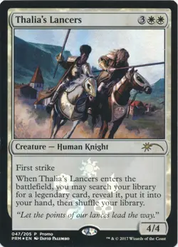 Thalia's Lancers - Foil - Walmart Promo - Unique & Misc Promos #047/205 MTG Magi - Image 1