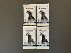Lot of 4 Magic the Gathering Final Fantasy Play Booster Pack New Sealed FF MTG - Image 1