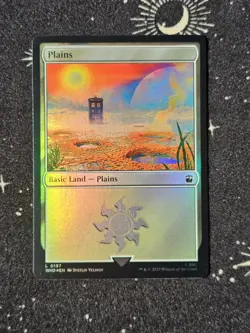 Plains 197, Doctor Who Foil, WHO MTG TCG - Image 1