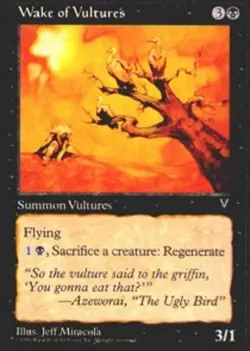 Wake of Vultures - Visions #74/167 MTG Magic The Gathering - Image 1