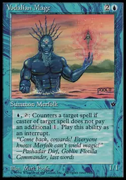 Vodalian Mage (Poole) - Fallen Empires #30b MTG Magic The Gathering - Image 1