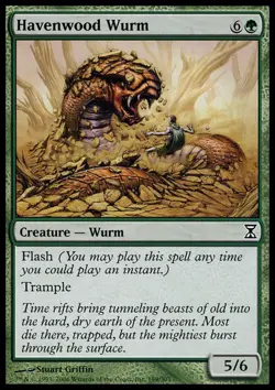 Havenwood Wurm - Time Spiral #199/301 MTG Magic The Gathering - Image 1