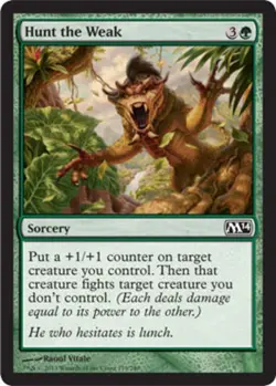 Hunt the Weak - Magic 2014 (M14) #179/249 MTG Magic The Gathering - Image 1