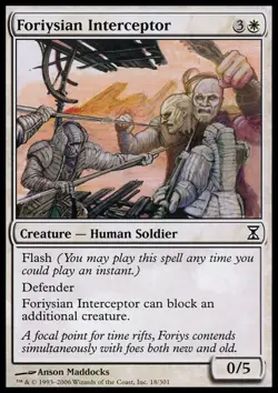 Foriysian Interceptor - Time Spiral #18/301 MTG Magic The Gathering - Image 1