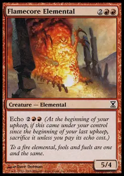 Flamecore Elemental - Time Spiral #154/301 MTG Magic The Gathering - Image 1