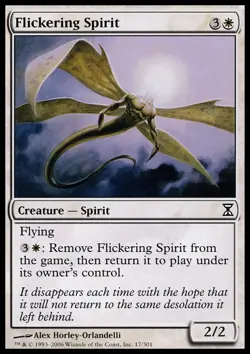 Flickering Spirit - Time Spiral #17/301 MTG Magic The Gathering - Image 1