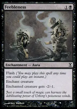 Feebleness - Time Spiral #110/301 MTG Magic The Gathering - Image 1
