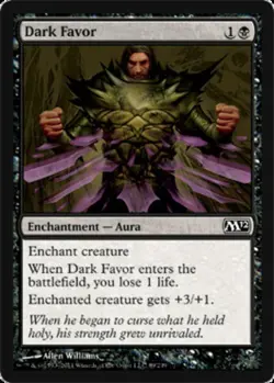 Dark Favor - Magic 2012 (M12) #89/249 MTG Magic The Gathering - Image 1