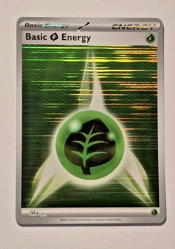 Pokemon Black Bolt & White Flare Grass Energy Holo - Image 1