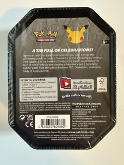 Pokemon Celebrations 25th Lance's Charizard V Tin Factory Sealed - Image 2