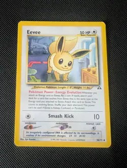 Pokemon TGC, Eevee 38/75 - Neo Discovery Uncommon - Pokemon TCG LP - Image 1