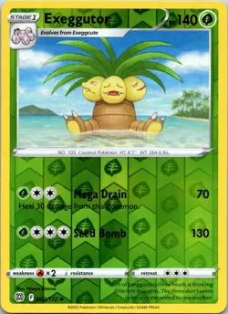Exeggutor - 002/172 - SWSH09: Brilliant Stars - Reverse Holo - Pokemon - NM - Image 1