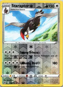 Staraptor - 119/172 - SWSH09: Brilliant Stars - Reverse Holo - Pokemon - NM - Image 1