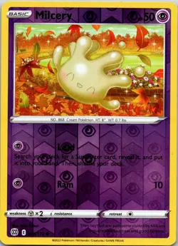 Milcery - 070/172 - SWSH09: Brilliant Stars - Reverse Holo - Pokemon - NM - Image 1
