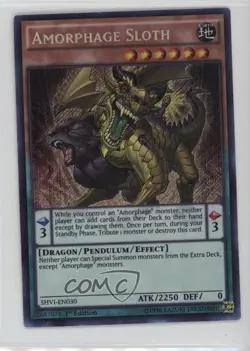 Amorphage Sloth (SR) 1st Ed. YuGiOh Shining Victories #SHVI-EN030 3g6 - Image 1