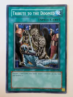 Tribute to The Doomed - SD3-EN020 - Common - 1st Edition Yugioh LP - Image 1