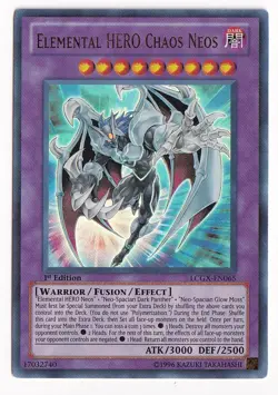 Elemental Hero Chaos Neos 1st Edition Ultra Rare LCGX-EN065 YuGiOh TCG - Image 1