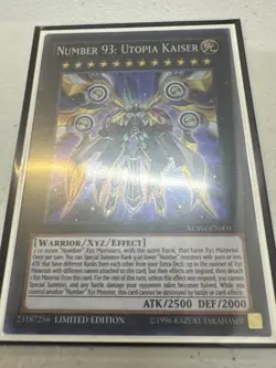 Number 93: Utopia Kaiser YCSW-EN009 Prize Card Super Rare YuGiOh NM - Image 1