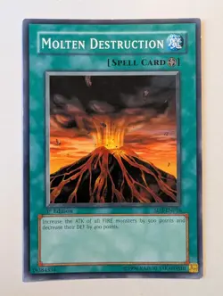 Molten Destruction - Yugioh SD3-EN016 1st Edition Light Play - Image 1