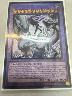 Ultimate Rare PUR Dragon Master Magia RA04-en055 misprint yugioh - Image 1
