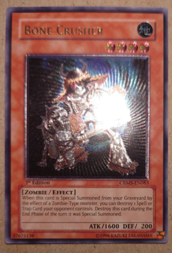 Bone Crusher CRMS-EN083 Ultimate Rare 1st Edition Yugioh - Image 1