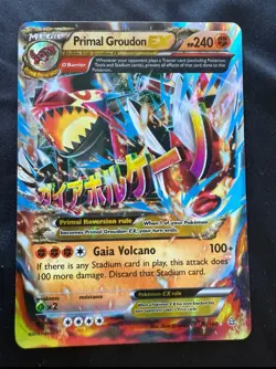 🔥 Primal Groudon EX 86/160 - XY Primal Clash Ultra Rare Holo - 🌋 Pokemon Card - Image 1