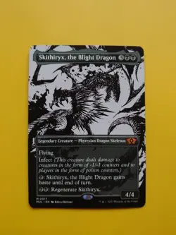 Skithiryx, the blight dragon. Mythic Borderless MUL 0017 Card. - Image 1