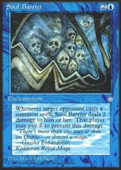 Soul Barrier - Ice Age # MTG Magic The Gathering - Image 1