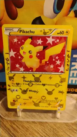 PIKACHU Legendary Treasures POKEMON Holo 2013 Trading Card RC7/RC25 - Image 1