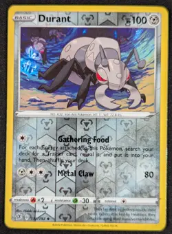 Durant 2020 Rebel Clash Reverse Holo Pokemon Card 132/192 (NM) - Image 1