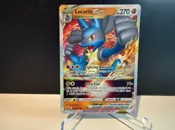 2022 Pokemon TCG Lucario VSTAR SWSH214 Sword & Shield Black Star Promo Card NM+ - Image 1