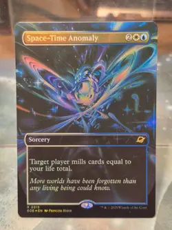 FOIL Space - Time Anomaly SURREAL SPACE BORDERLESS Edge of Eternities MTG Card - Image 1