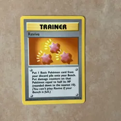 1999 Pokemon TCG Trainer Revive Card 89/102 Regular Uncommon Shadowless Base - Image 5