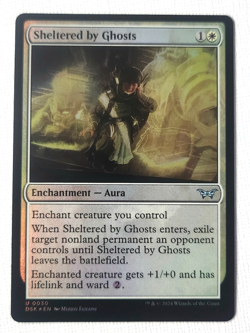 Magic The Gathering MTG: Sheltered by Ghosts-Foil (DSK) Uncommon 0030 - Image 1