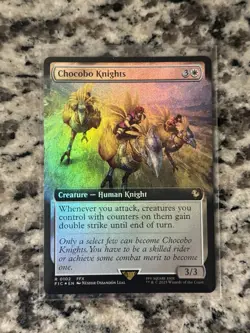 1x Chocobo Knights Extended Art Foil MTG FF - Image 1