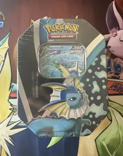 Pokemon TCG - Eevee Evolutions Tin Vaporeon V Brand New Factory Sealed - Image 1