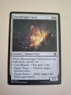 Dawnbringer Cleric MTG - Adventures in the Forgotten Realms 9/281 (C) - Image 1