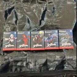 SDCC 2025 Special Event Magic MTG Spider-Man Full Set 5 Welcome Decks - Image 1