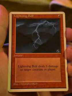 Lightning Bolt Mtg 4th Edition - Image 1