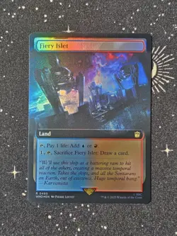 Fiery Islet 495, Doctor Who Extended Art Foil, WHO MTG TCG - Image 1
