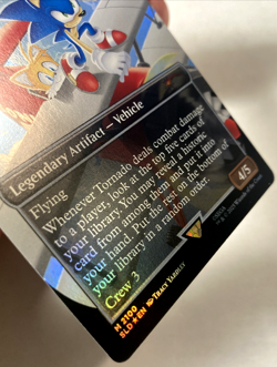 MTG Tornado, Sonic's Biplane - Weatherlight (Foil) Secret Lair x Sonic 2100 NM - Image 5