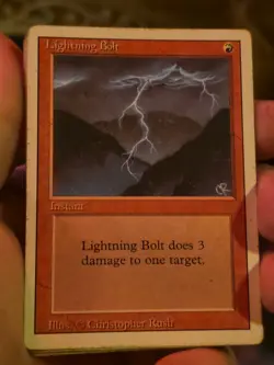 Lightning Bolt Mtg Revised - Image 1