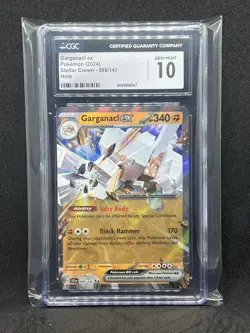 Pokemon 2024 Garganacl ex #089 Holo Stellar Crown CGC 10 Gem Mint - Image 1