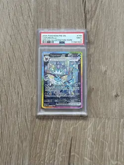 2025 Pokemon SV Prismatic Evolutions - PRE EN Vaporeon ex #149/131 PSA 9 SIR - Image 1