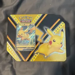 Pokemon TCG V Powers Tin Pikachu Factory Sealed New - Image 1