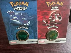 2003 Nintendo Pokemon Ruby And Sapphire Limited Edition Collector’s Coins - Image 1