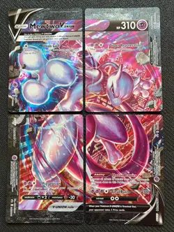Mewtwo V-Union SWSH159-SWSH162 [Set of 4] Black Star Promo Set POKEMON Cards NM - Image 1
